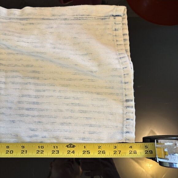 Faherty‎ Topsail Overalls Womens XL Light Wash Striped Railroad Western Cowgirl - Picture 7 of 9